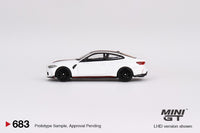 PREORDER MINI GT 1/64 BMW M4 CSL Alpine White MGT00683-L (Approx. Release Date : MARCH 2024 subject to manufacturer's final decision)