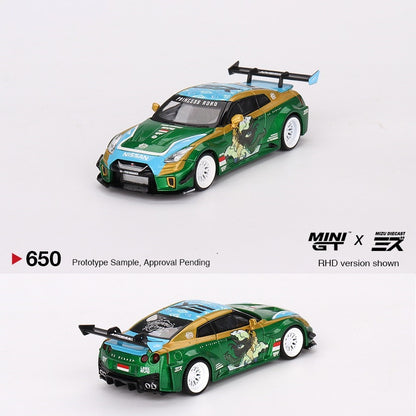 MINI GT 1/64 LB-Silhouette WORKS GT NISSAN 35GT-RR Ver.2  “RORO”  MINI GT x MIZU Diecast MGT00650-R