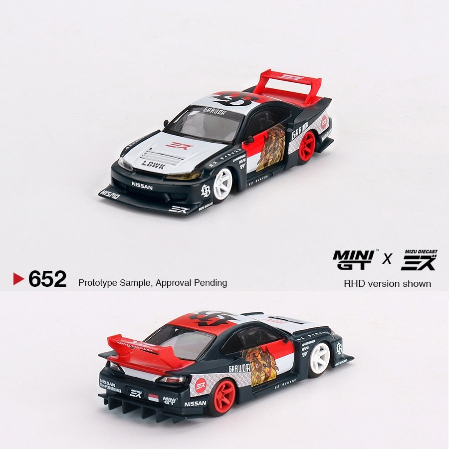 MINI GT 1/64 Nissan LB-Super Silhouette S15 SILVIA “Garuda”  MINI GT x MIZU Diecast MGT00652-R