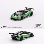 PREORDER MINI GT 1/64 Lamborghini Huracán GT3 EVO2 Presentation LHD MGT00687-L (Approx. Release Date : MARCH 2024 subject to manufacturer's final decision)
