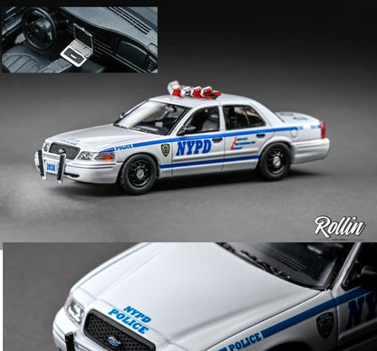 Rollin 1/64 Ford CV Victoria Crown - NYPD New York City Police Car