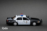 PREORDER Rollin 1/64 Ford CV Victoria Crown - LAPD Los Angeles Police Car (Approx. Release Date : Q1 2024 subject to manufacturer's final decision)
