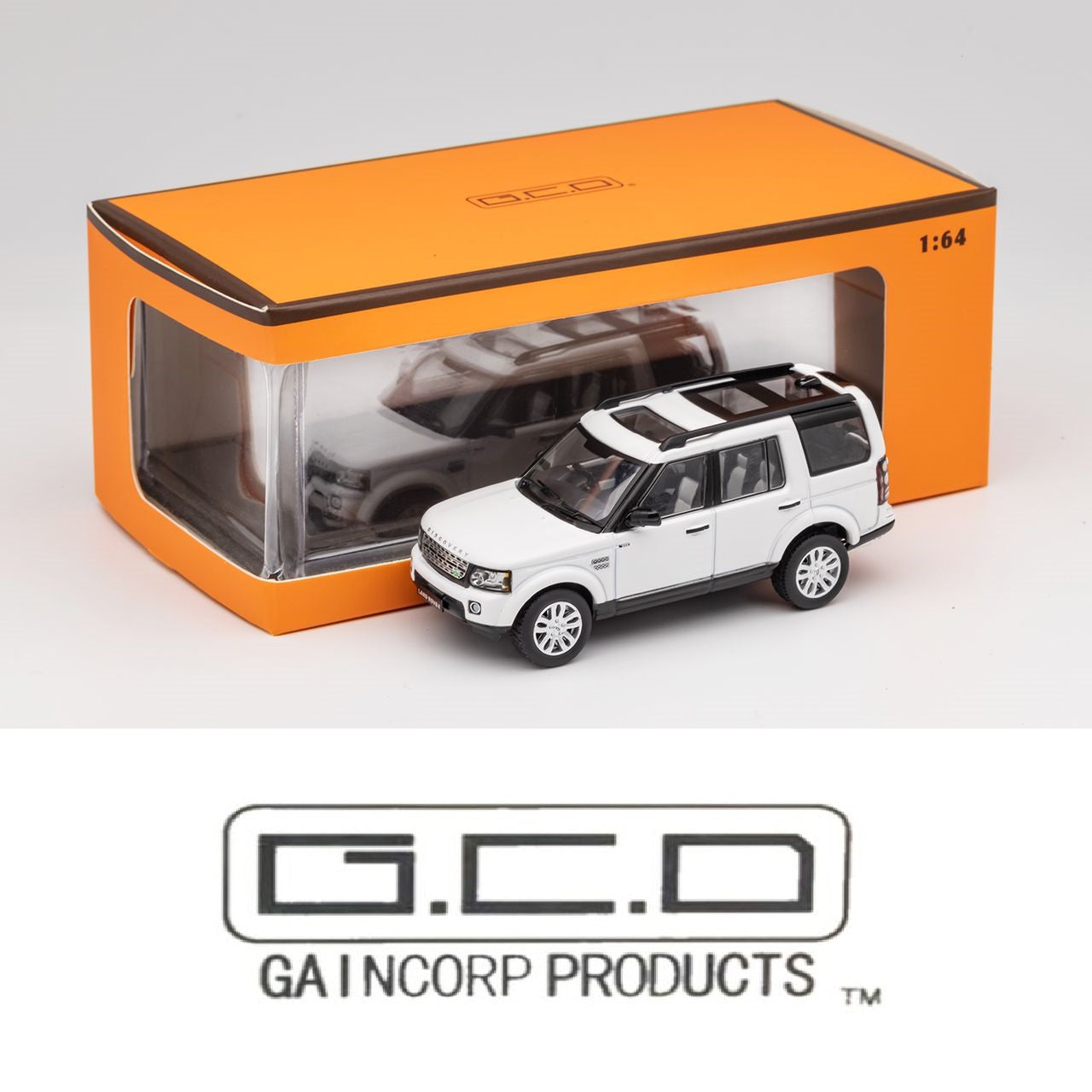 GCD 1/64 Land Rover Discovery WHITE RHD KS-058-338