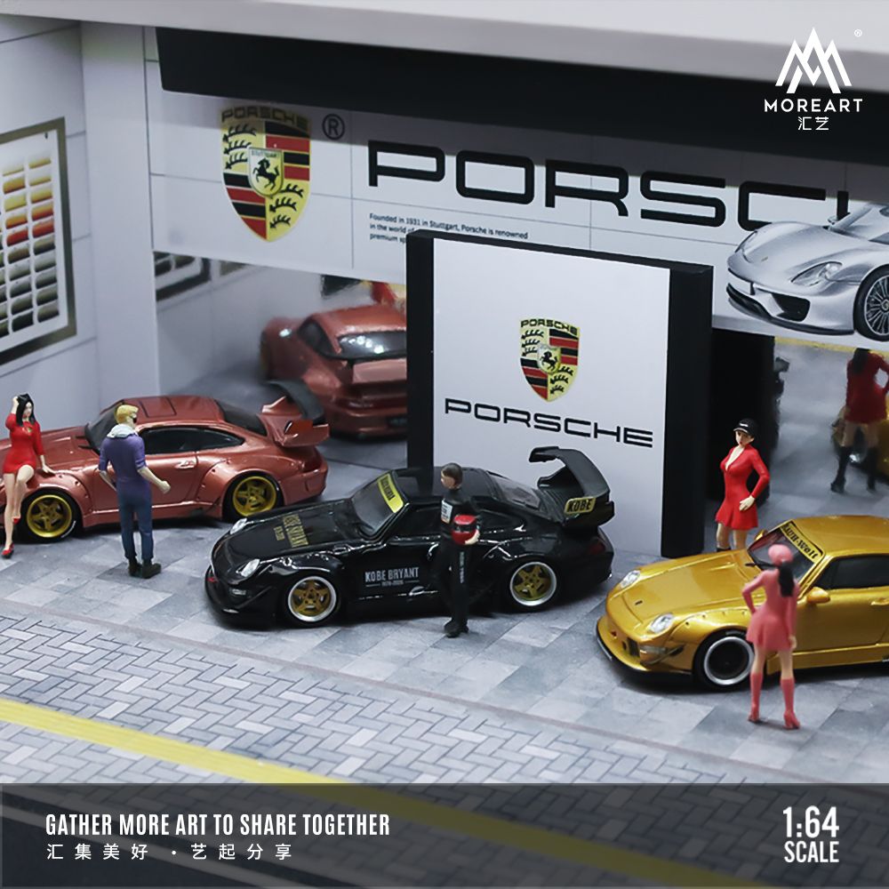 MOREART 1/64 PORSCHE SHOWROOM