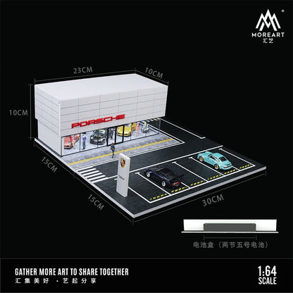MOREART 1/64 PORSCHE SHOWROOM
