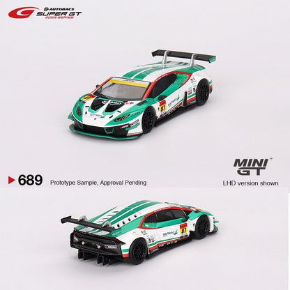 MINI GT 1/64 Lamborghini Huracan GT3 EVO2 #87 "Bamboo Airways Lamborghini GT3" JLOC 2023 SUPER GT SERIES MGT00689-L