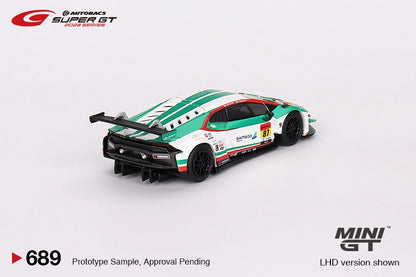 MINI GT 1/64 Lamborghini Huracan GT3 EVO2 #87 "Bamboo Airways Lamborghini GT3" JLOC 2023 SUPER GT SERIES MGT00689-L