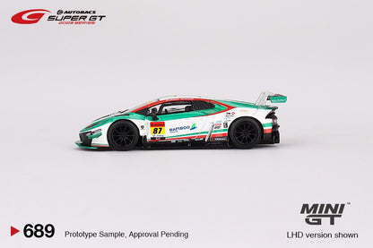 MINI GT 1/64 Lamborghini Huracan GT3 EVO2 #87 "Bamboo Airways Lamborghini GT3" JLOC 2023 SUPER GT SERIES MGT00689-L