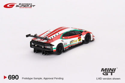 MINI GT 1/64 Lamborghini Huracan GT3 EVO2 #88 "JLOC Lamborghini GT3" JLOC 2023 SUPER GT SERIES MGT00690-L