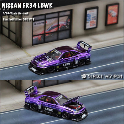 Street Weapon 1/64 LBWK ER34 Chrome Purple