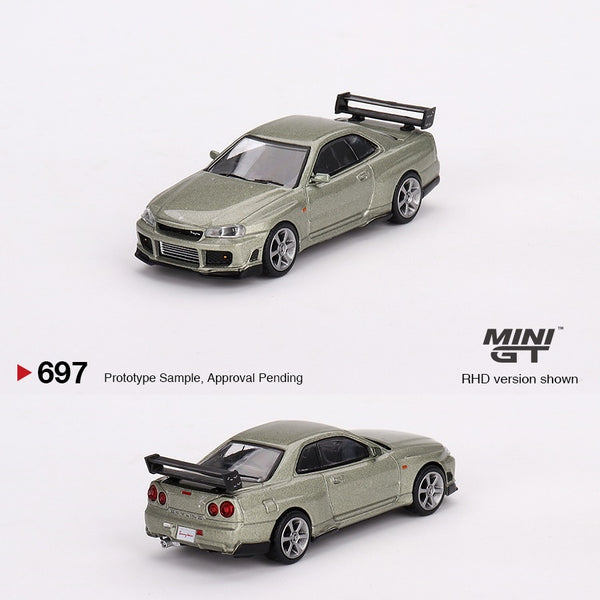 PREORDER MINI GT 1/64 Nissan Skyline GT-R (R34) Tommykaira RZ Millenium Jade MGT00697-R (Approx. Release Date : Q2 2024 subject to manufacturer's final decision)