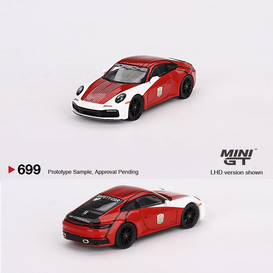 MINI GT 1/64 Porsche 911 (992) Carrera S Safety Car 2023 IMSA Daytona 24Hr. LHD MGT00699-L