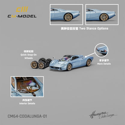 CM MODEL 1/64 Pagani Codalunga CM64-Codalunga-01