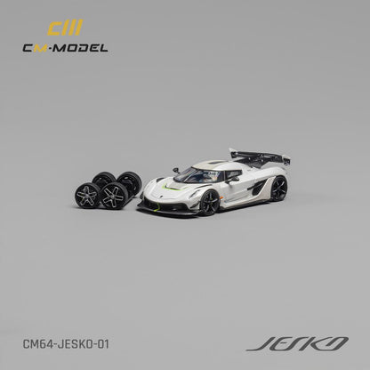CM MODEL 1/64 Jesko Attack Pearl White CM64-jesko-01