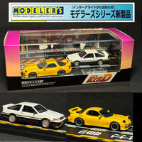 MODELER'S 1/64 Initial D Set Vol.16 Wataru Akiyama Levin Turbo (AE86) & Keisuke Takahashi RX-7 (FD3S) MD64216