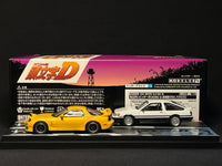 MODELER'S 1/64 Initial D Set Vol.16 Wataru Akiyama Levin Turbo (AE86) & Keisuke Takahashi RX-7 (FD3S) MD64216