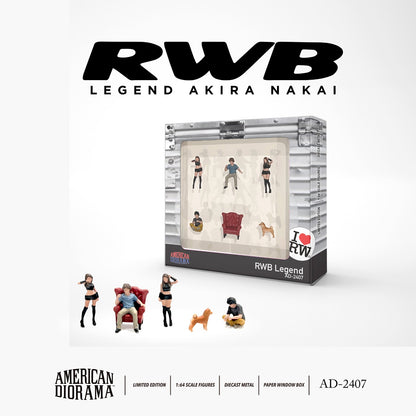 AMERICAN DIORAMA 1/64 Figure Set - RWB Legend AD-2407