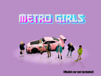 AMERICAN DIORAMA 1/64 Figure Set - Metro Girls AD-2408
