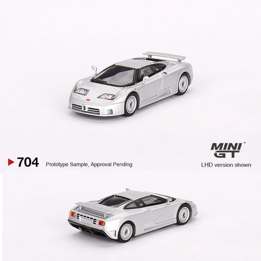 MINI GT 1/64 Bugatti EB110 GT Grigio Chiaro MGT00704-L