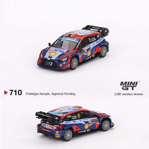 PREORDER MINI GT 1/64 Hyundai i20 N Rally1 2023 Rally MonteCarlo 3rd Place  #11 MGT00710-L (Approx. Release Date : Q2 2024 subject to manufacturer's 