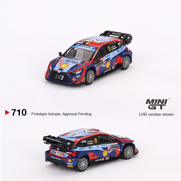 PREORDER MINI GT 1/64 Hyundai i20 N Rally1 2023 Rally MonteCarlo 3rd Place #11 MGT00710-L (Approx. Release Date : Q2 2024 subject to manufacturer's final decision)