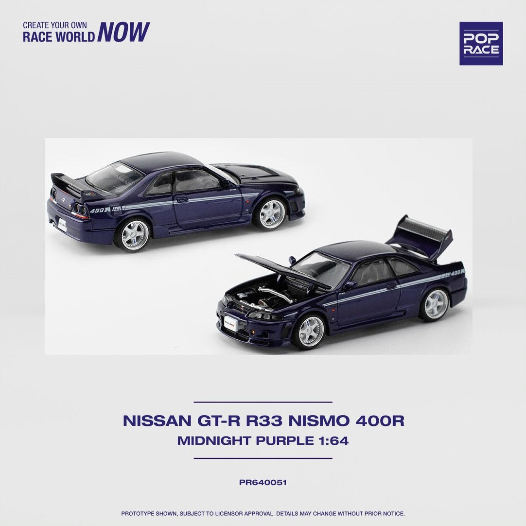 POPRACE 1/64 GT-R NISMO 400R Midnight Purple PR640051