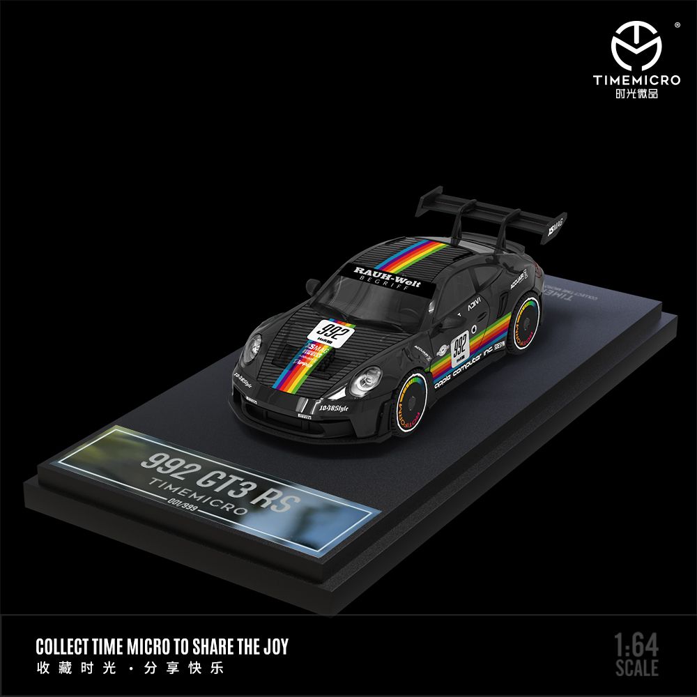 TIME MICRO 1/64 992 GT3 RS Black Apple TM644610