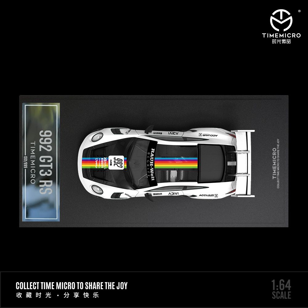 TIME MICRO 1/64 992 GT3 RS White Apple TM644611