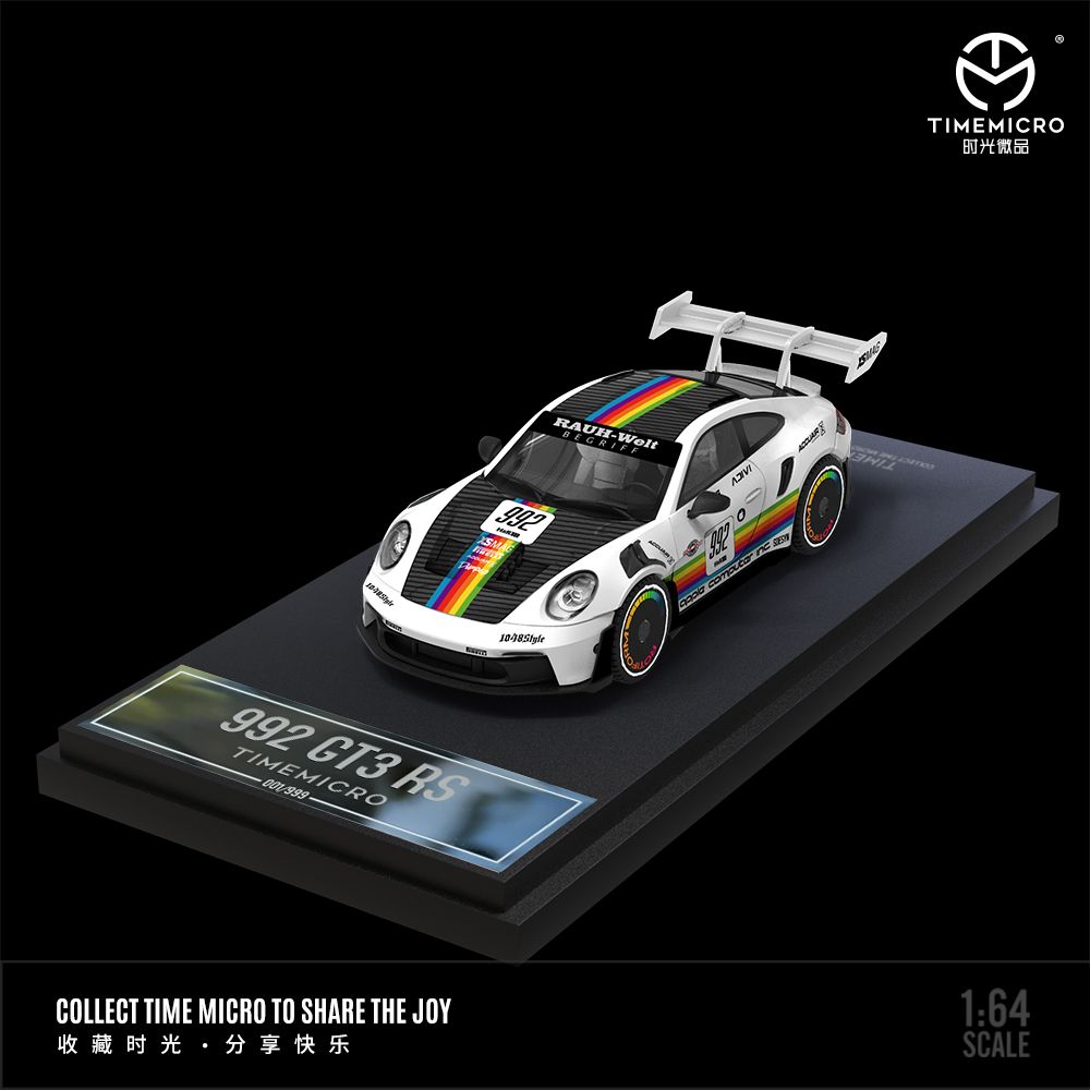 TIME MICRO 1/64 992 GT3 RS White Apple TM644611