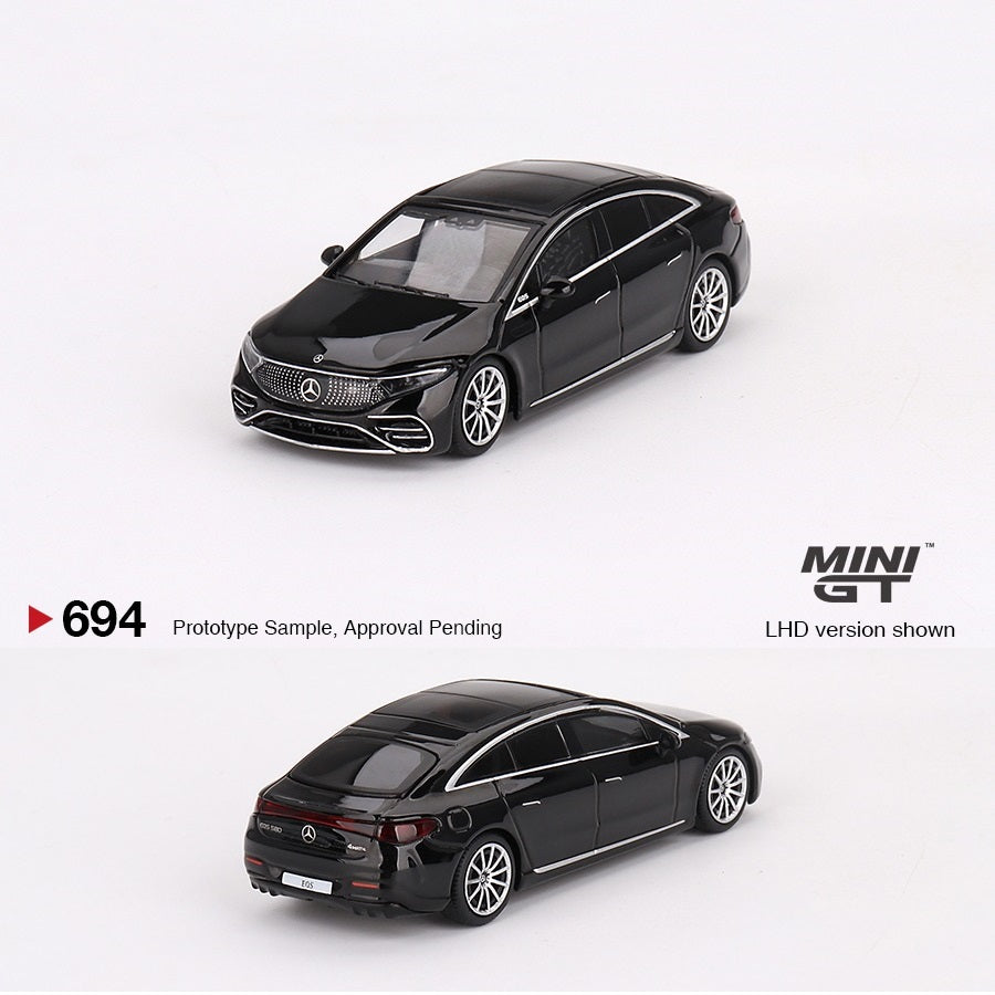 MINI GT 1/64 Mercedes-Benz EQS 580 4MATIC Black MGT00694-L