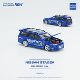 PREORDER POPRACE 1/64 Nissan Stagea - Calsonic PR640059 (Approx. Release Date: Q1 2024 and subject to the manufacturer's final decision)