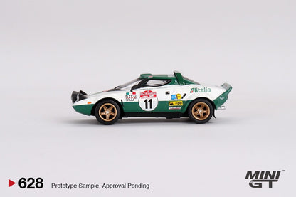 MINI GT 1/64 Lancia Stratos HF 1975 Rally Sanremo Winner #11  MGT00628-L