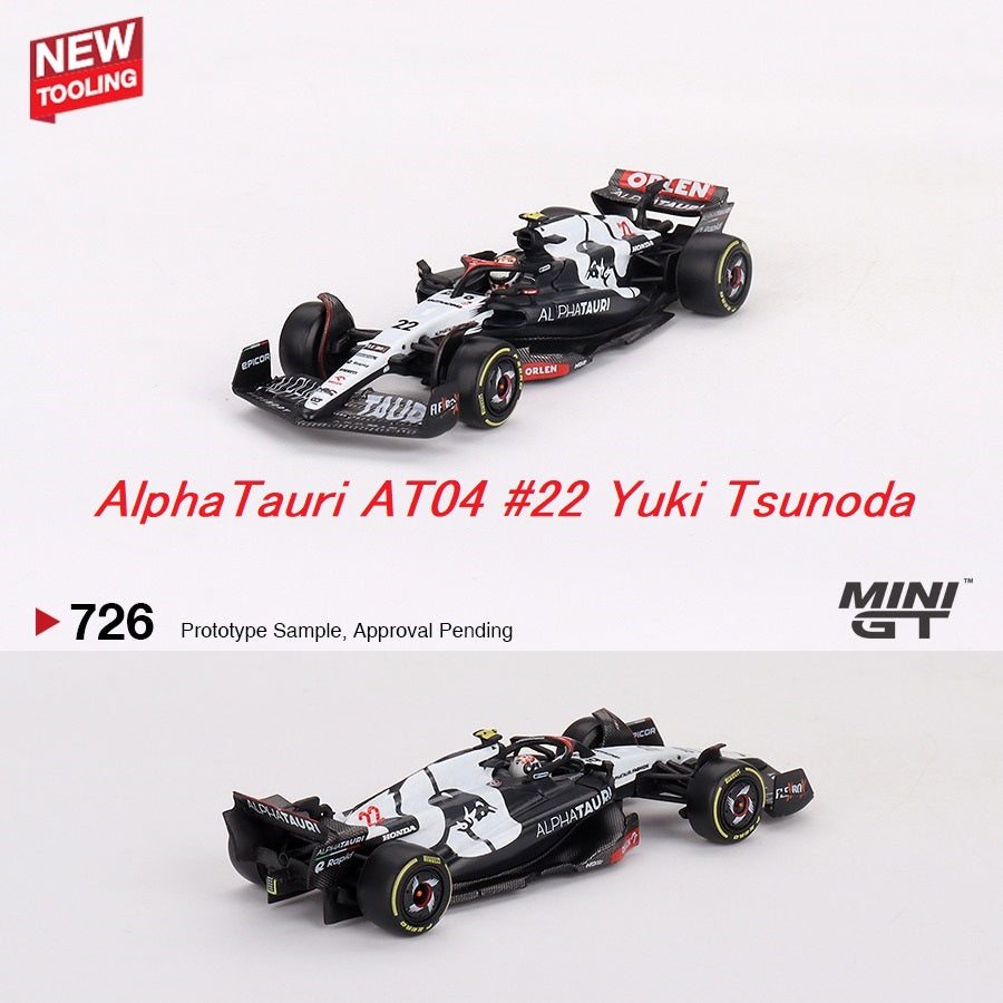 MINI GT 1/64 AlphaTauri AT04 #22 Yuki Tsunoda  2023 F1 2023 Australian GP MGT00726-L