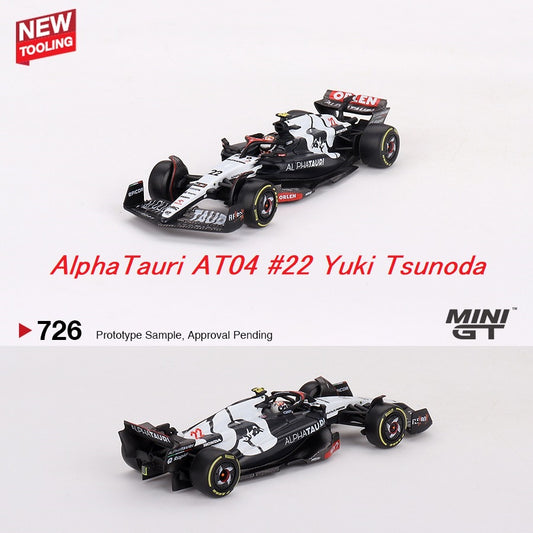 MINI GT 1/64 AlphaTauri AT04 #22 Yuki Tsunoda  2023 F1 2023 Australian GP MGT00726-L