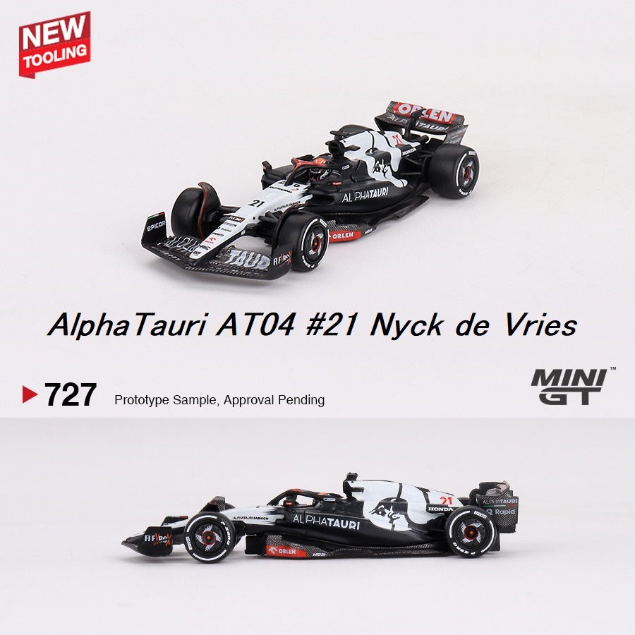 MINI GT 1/64 AlphaTauri AT04 #21 Nyck de Vries  2023 F1 2023 Australian GP MGT00727-L