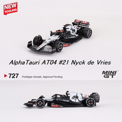 MINI GT 1/64 AlphaTauri AT04 #21 Nyck de Vries  2023 F1 2023 Australian GP MGT00727-L