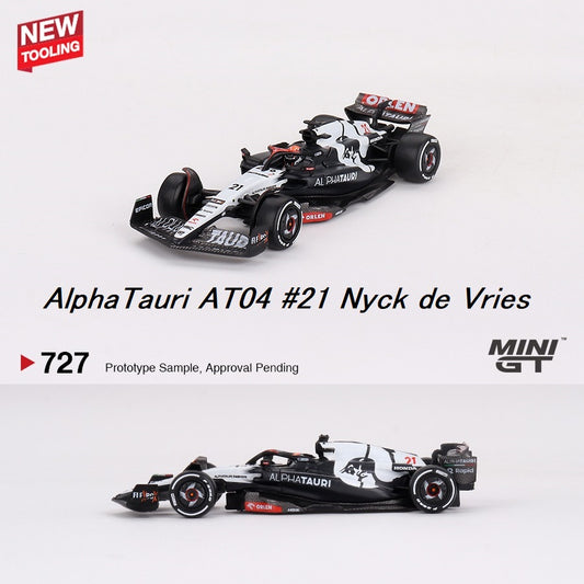 MINI GT 1/64 AlphaTauri AT04 #21 Nyck de Vries  2023 F1 2023 Australian GP MGT00727-L