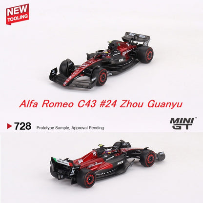 MINI GT 1/64 Alfa Romeo C43 #24 Zhou Guanyu  2023 F1 2023 Australian GP MGT00728-L