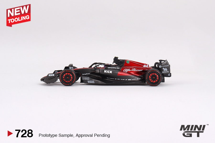 MINI GT 1/64 Alfa Romeo C43 #24 Zhou Guanyu  2023 F1 2023 Australian GP MGT00728-L