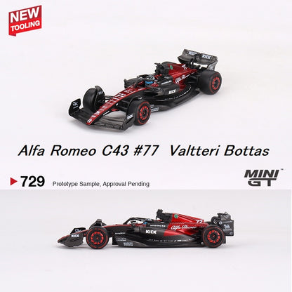 MINI GT 1/64 Alfa Romeo C43 #77  Valtteri Bottas  2023 F1 2023 Australian GP MGT00729-L