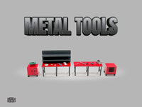 AMERICAN DIORAMA 1/64 Figure Set - Metal Tools Set A AD-2409