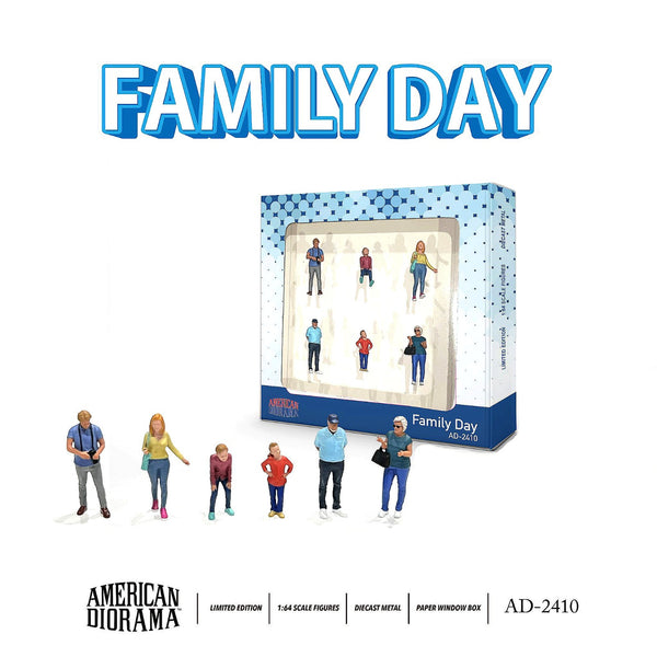 PREORDER AMERICAN DIORAMA 1/64 Figure Set - Family Day AD-2410 (Approx. Release Date : Q2 2024 subject to manufacturer's final decision)