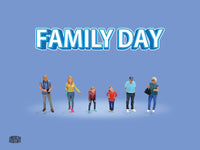 AMERICAN DIORAMA 1/64 Figure Set - Family Day AD-2410