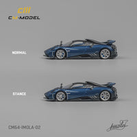 CM MODEL 1/64 PAGANI IMOLA Blue Carbon CM64-IMOLA-02