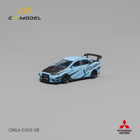 PREORDER CM MODEL 1/64 Mitsubishi Lancer EvoX Varis Blue  CM64-EVOX-08 (Approx. Release Date : JULY 2024 subject to manufacturer's final decision)