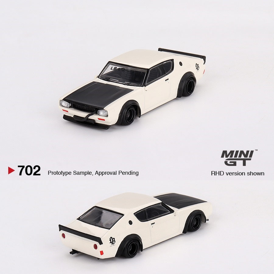 MINI GT 1/64 Nissan Skyline Kenmeri Liberty Walk White MGT00702-L