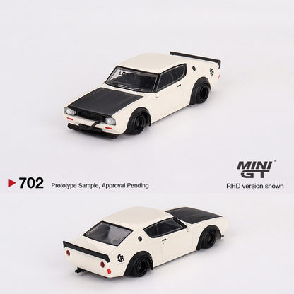 MINI GT 1/64 Nissan Skyline Kenmeri Liberty Walk White MGT00702-L