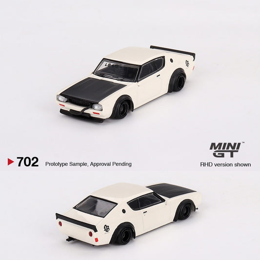 MINI GT 1/64 Nissan Skyline Kenmeri Liberty Walk White MGT00702-L