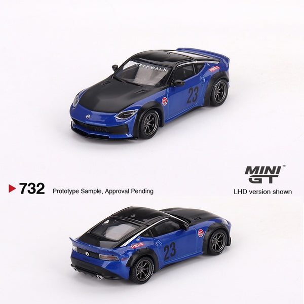 PREORDER MINI GT 1/64 Nissan Z LB★NATION WORKS Serian Blue MGT00732-L (Approx. Release Date : JUNE 2024 subject to manufacturer's final decision)