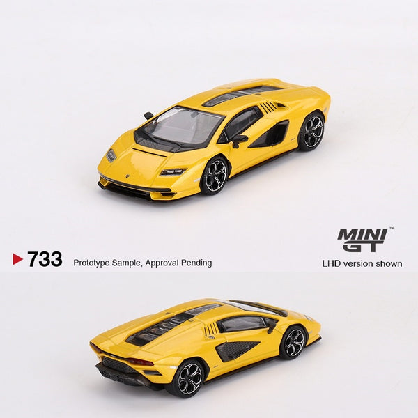 PREORDER MINI GT 1/64 Lamborghini Countach LPI 800-4  New Giallo Orion MGT00733-L (Approx. Release Date : JUNE 2024 subject to manufacturer's final decision)